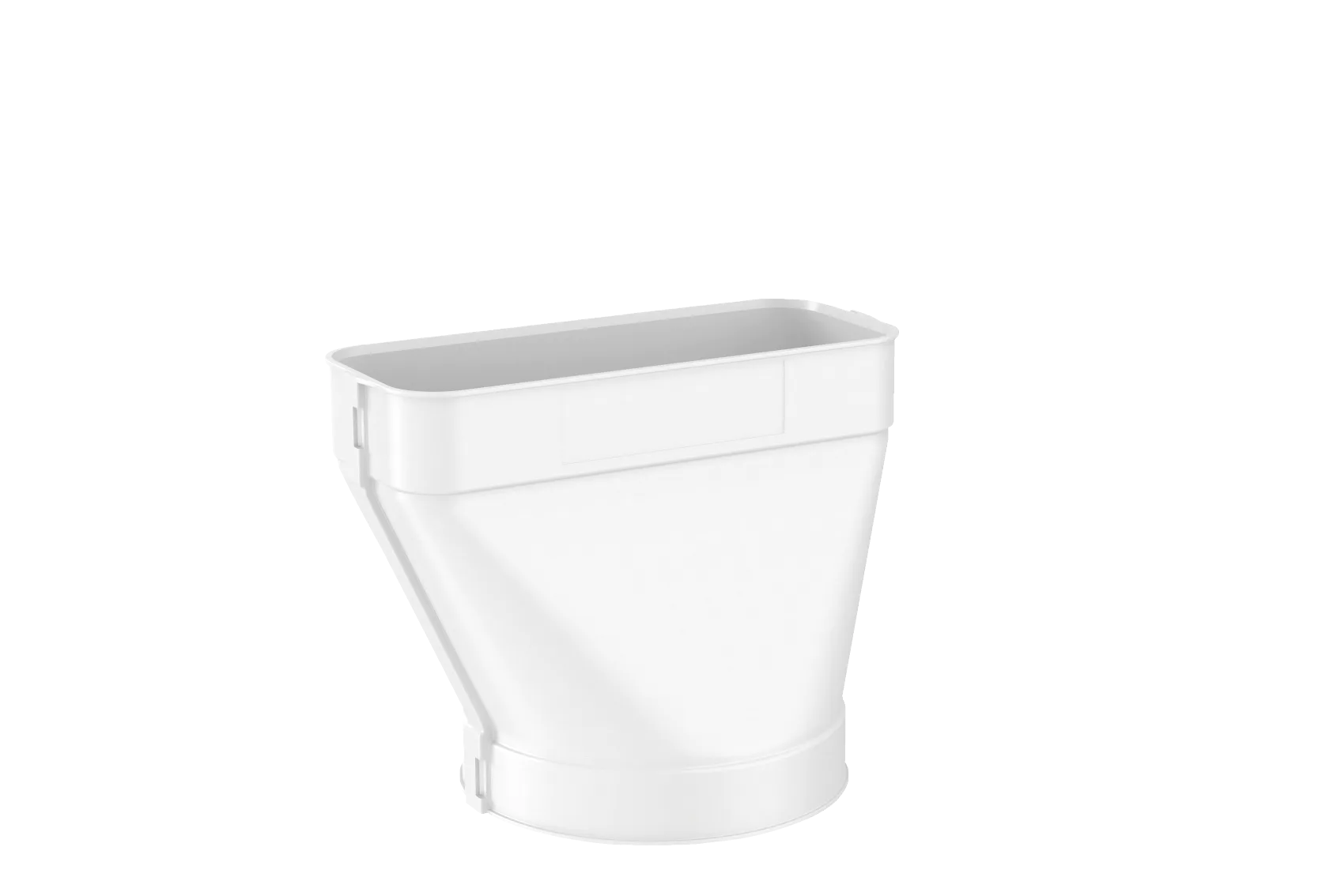 Adaptér plochého odťahového potrubia