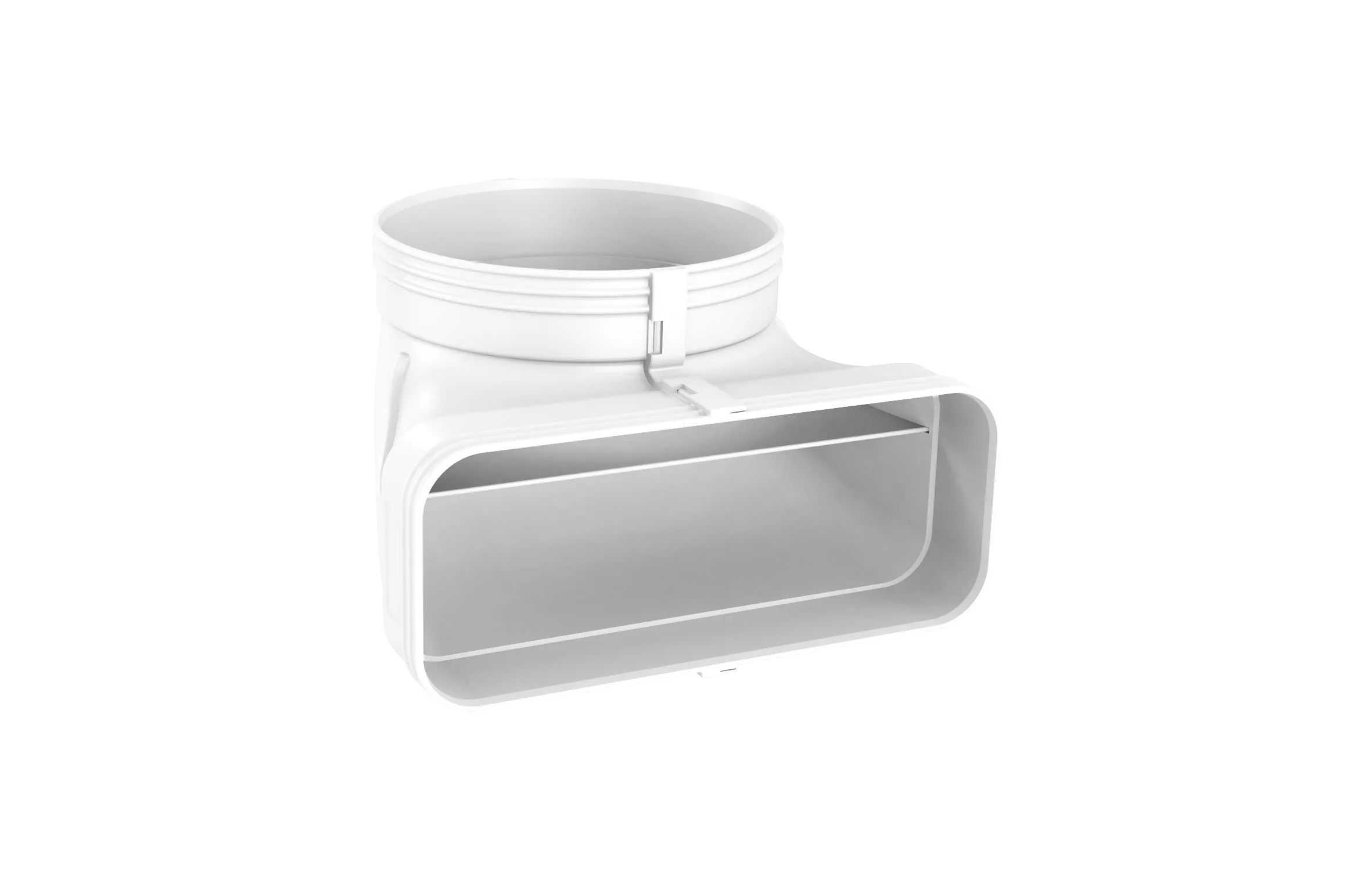 Adaptér plochého odťahového potrubia