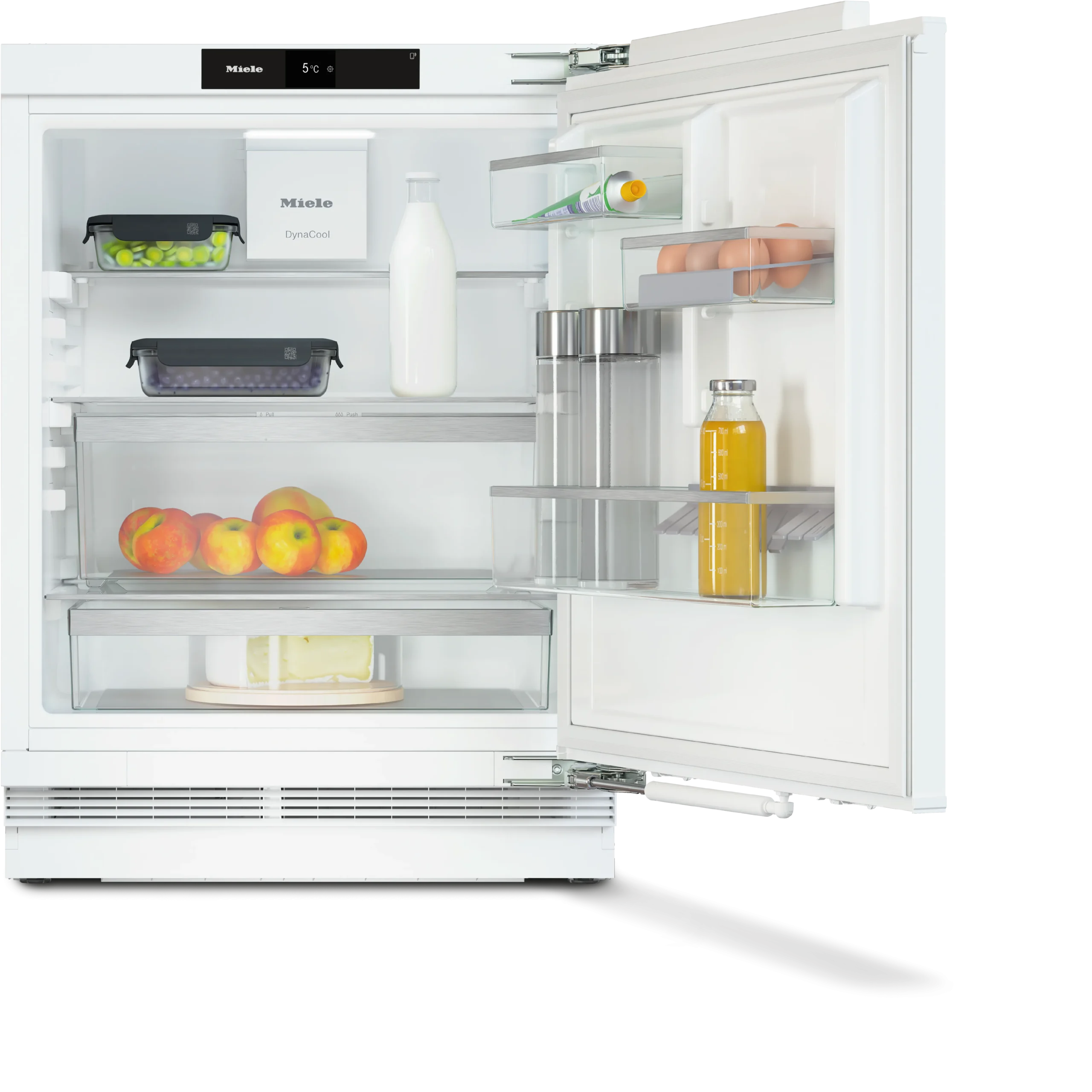 Vstavaná chladnička, výška výklenku 82-88 cm