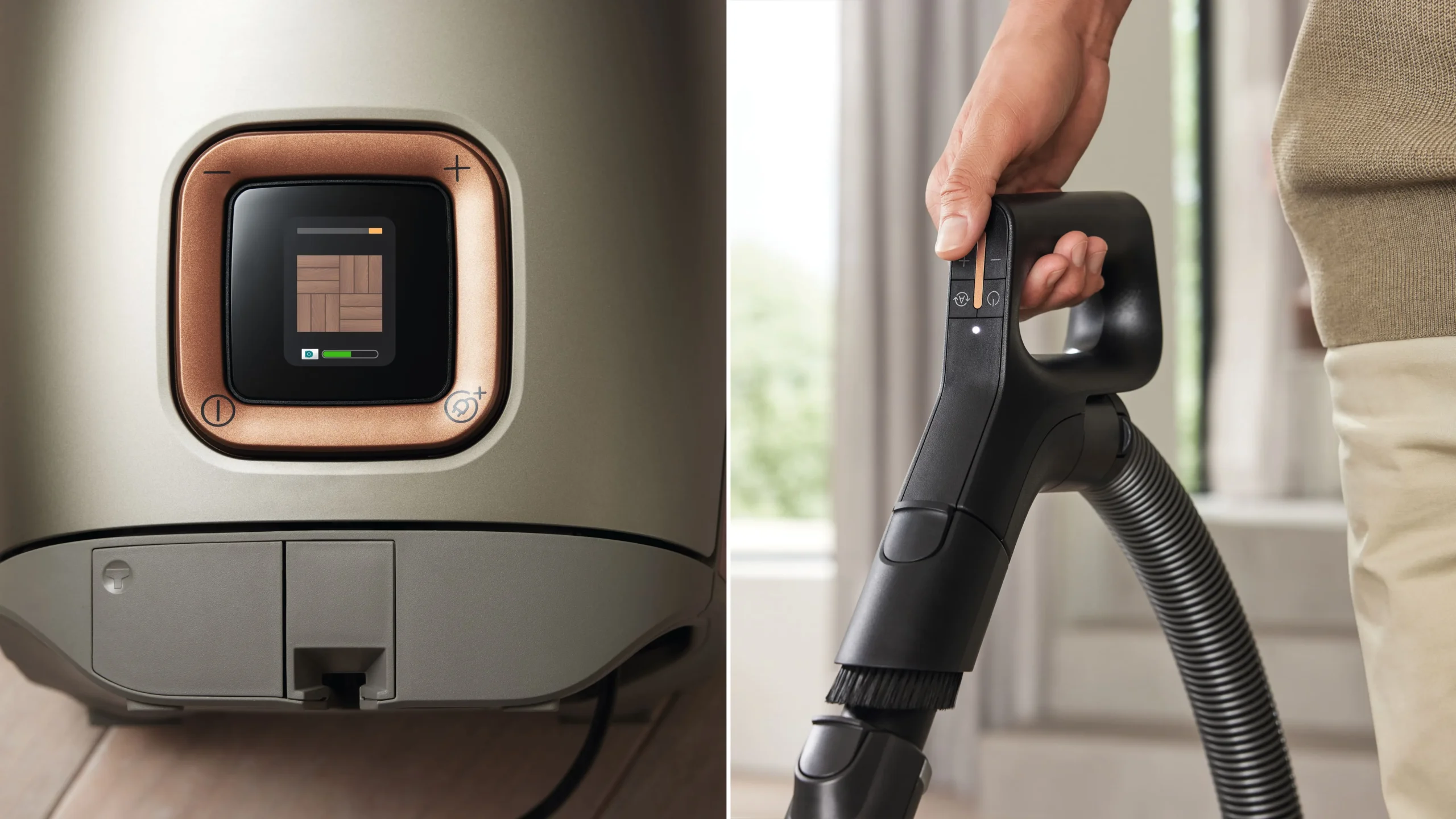 Komfortná rukoväť s ovládaním